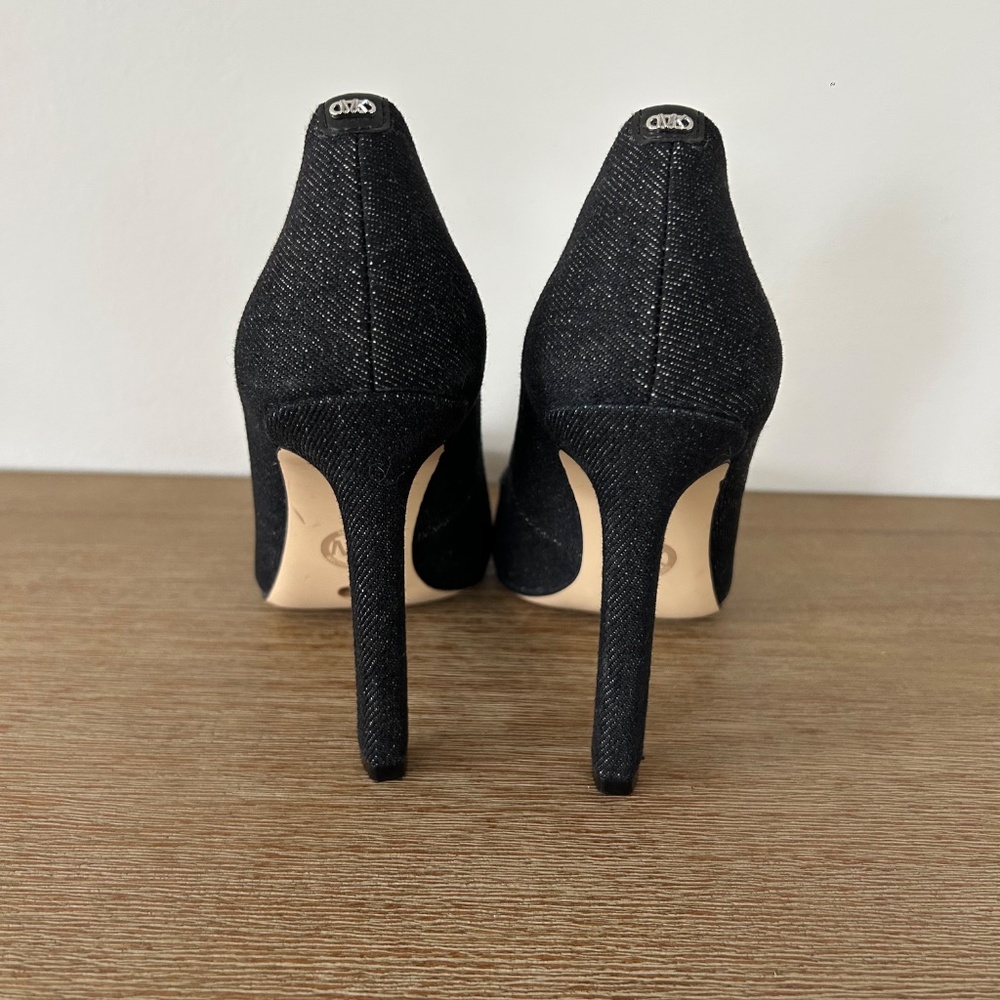 Michael Kors Amara Pump | Size 6M | Black Denim | Market Sample | New - Picture 6 of 13